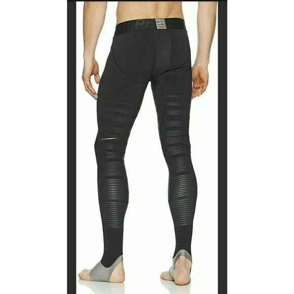 Nike Pro 812988 010 Men's Sz XL-Tall Black Hyperrecovery Compression Tights $150 - Picture 7 of 7